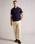 POLENN-Tops-SS Regular Textured Half-Zip- Ted Baker Romania